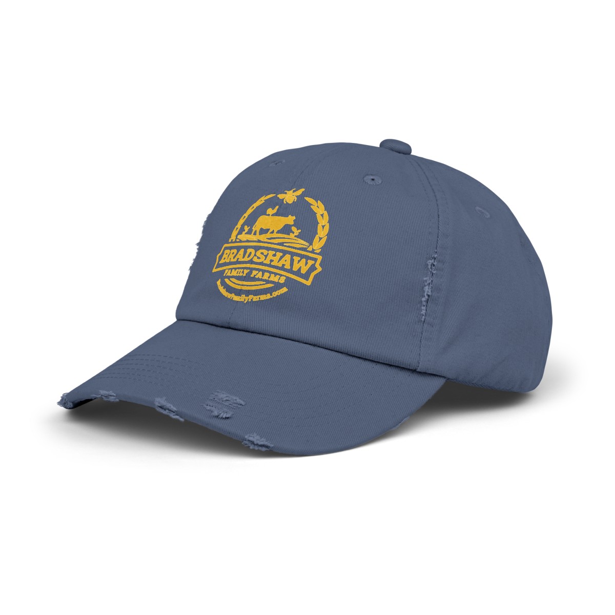 Bradshaw family farms logo on hat