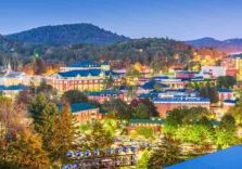Boone North Carolina town scene